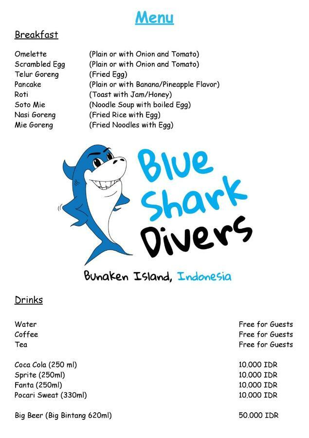 Blue Shark Divers Bunaken Exterior foto